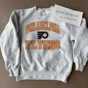 Vintage 90s Philadelphia Flyers Logo Ice Hockey Sweatshirt, NHL Flyers Shirt Tee